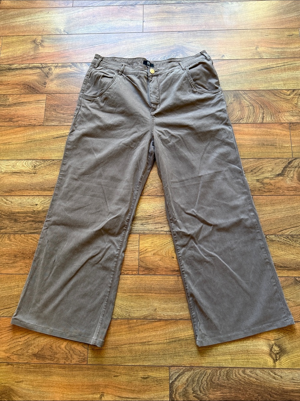 Kut from the Kloth Brown Wide-Leg Flare Jeans